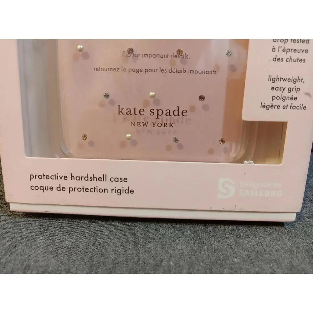 Kate Spade Protective Hardshell Case Clear Pin Dot Gems Samsung Galaxy S20 Plus